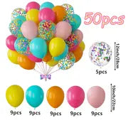 50pcs Tropical Pool Party Balloons Set