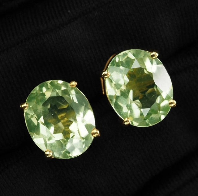 9.7ct Periodet Green Studs