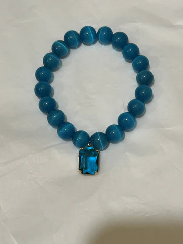 Cat Crystal Charm Bracelet