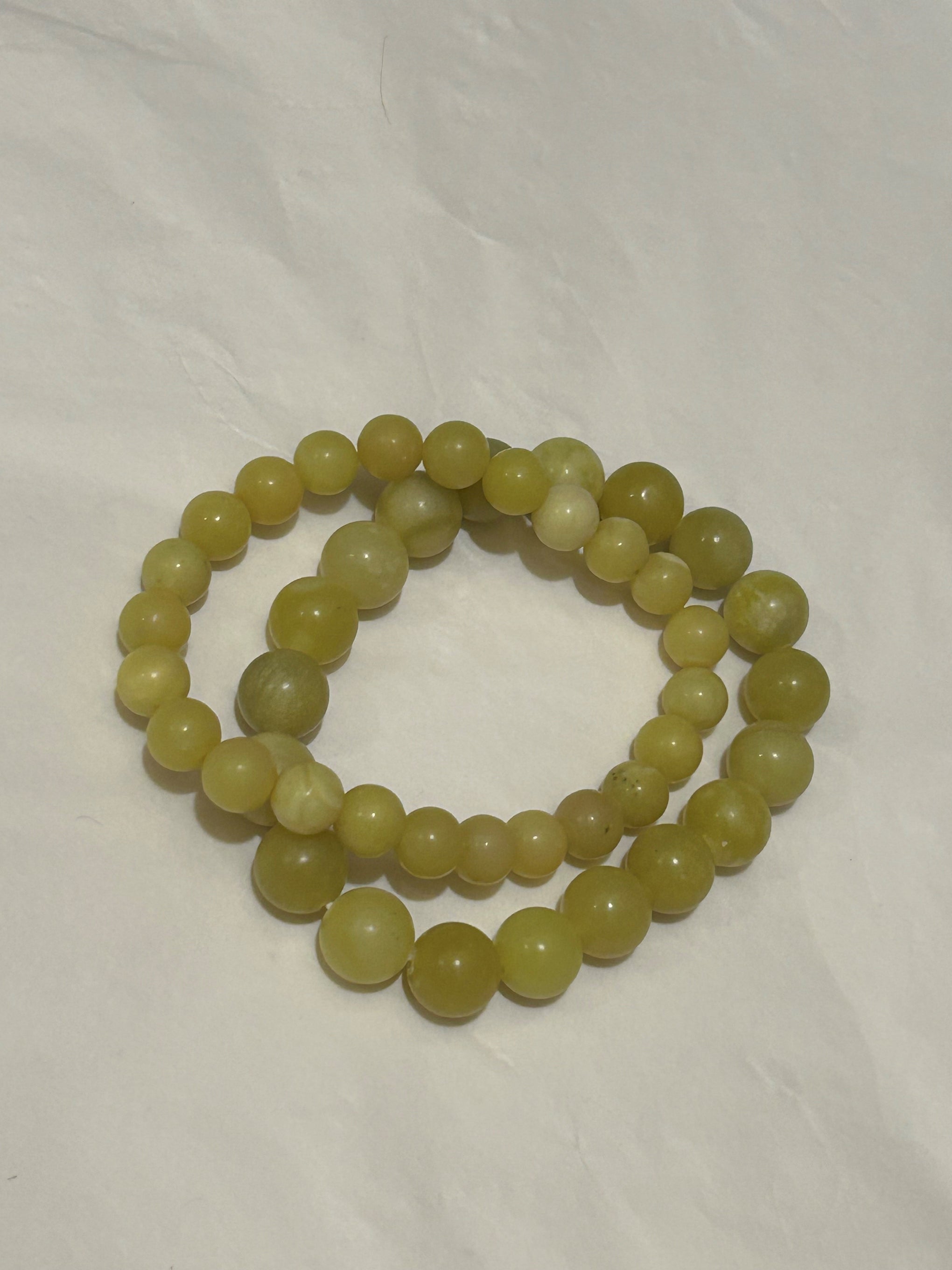 Golden Jade Duo Bracelet Set