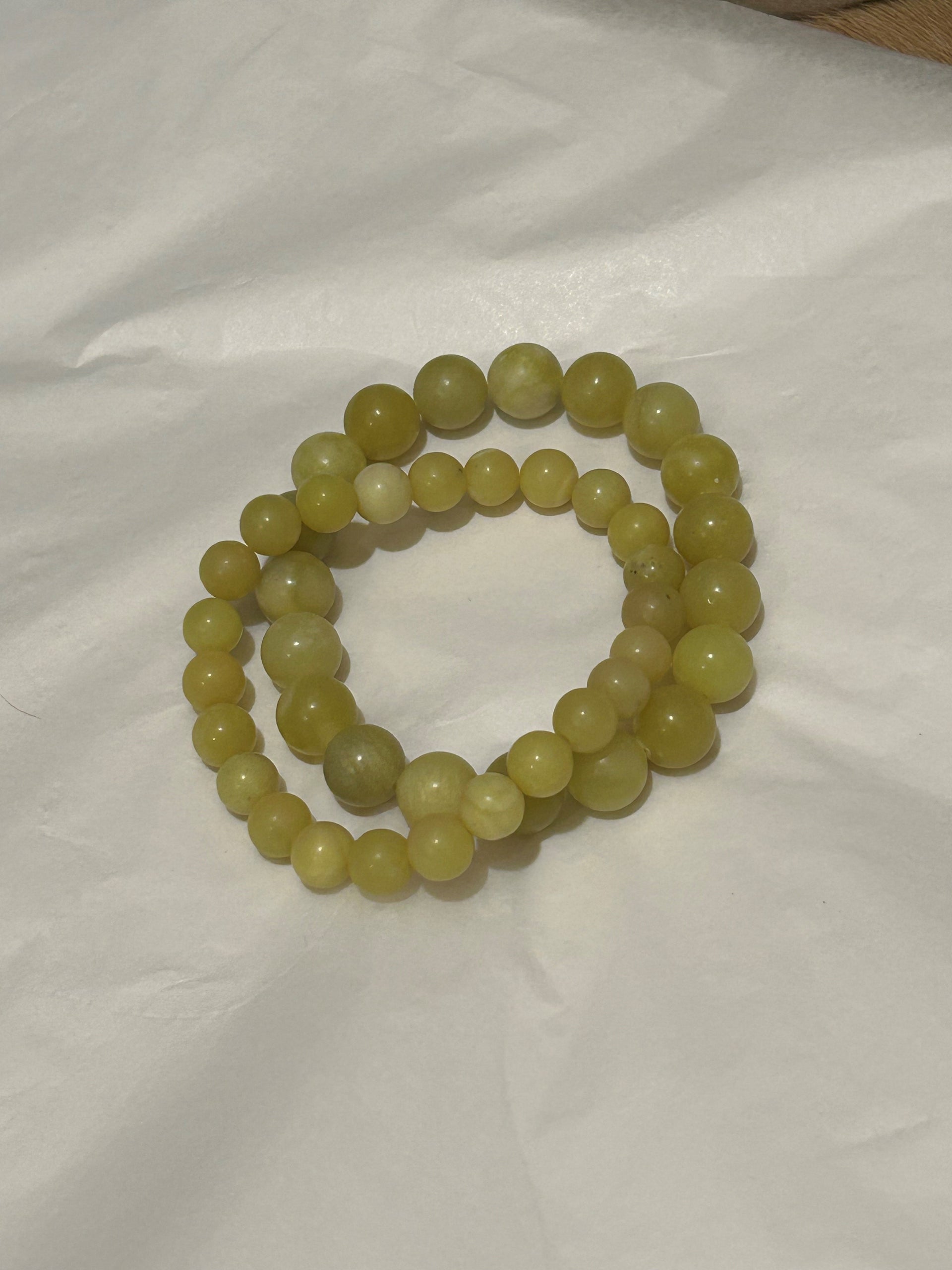 Golden Jade Duo Bracelet Set