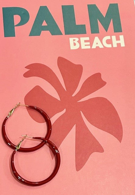 Cherry Hoop Earrings