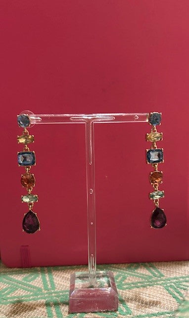 Six Stone Earrings
