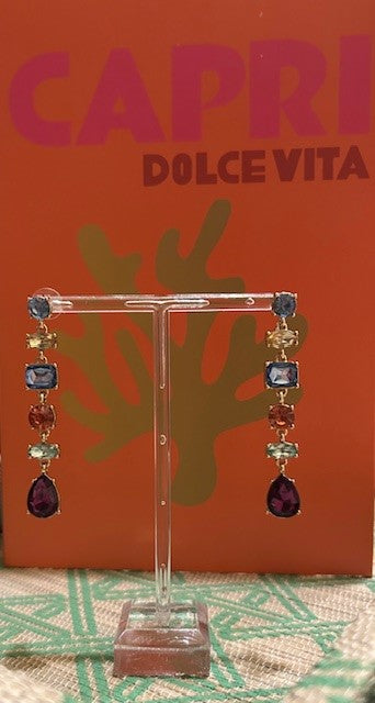 Six Stone Earrings