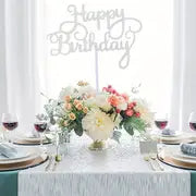 40pcs Glitter Happy Birthday Cake Toppers