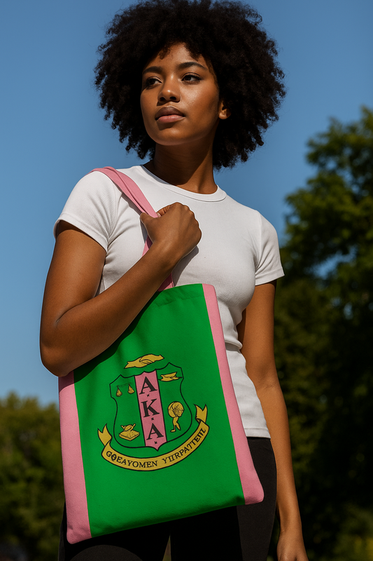 Sorority Pink & Green Tote