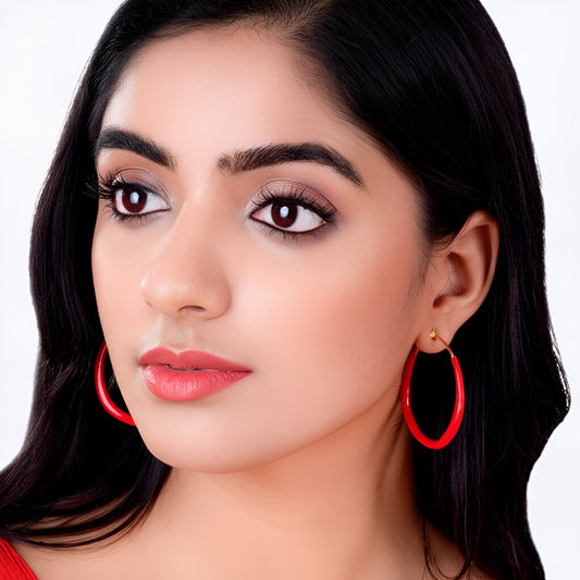 Cherry Hoop Earrings