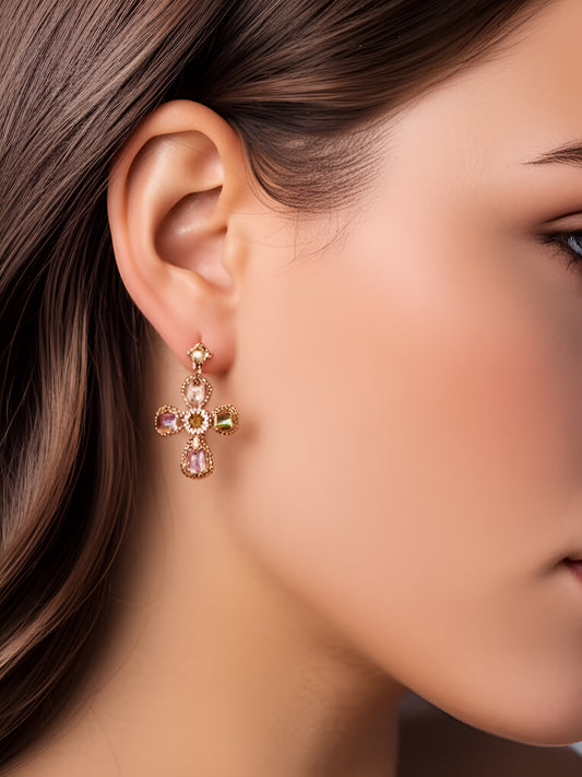 Easter Cross Earrings