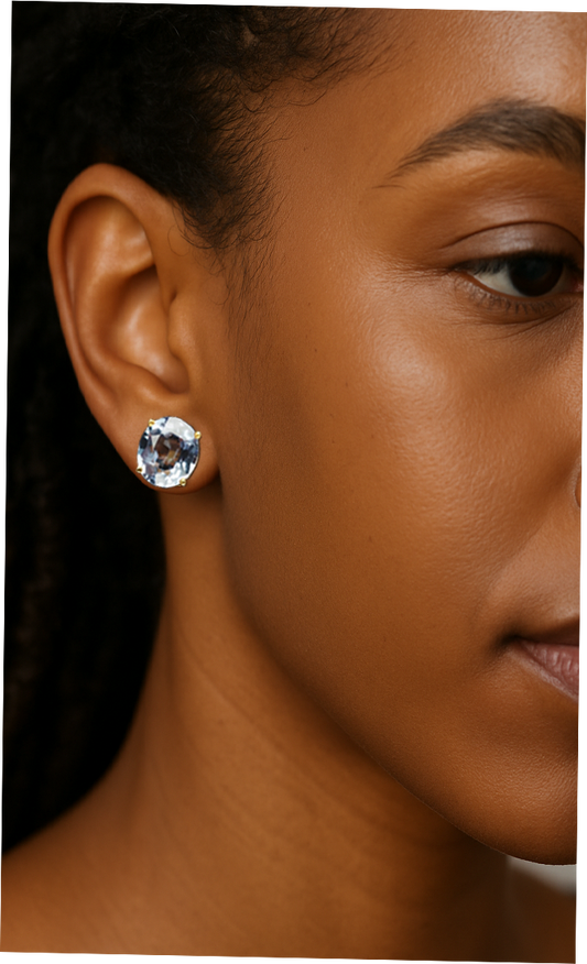 9.1ct Vibrant Spinel Sapphire Studs