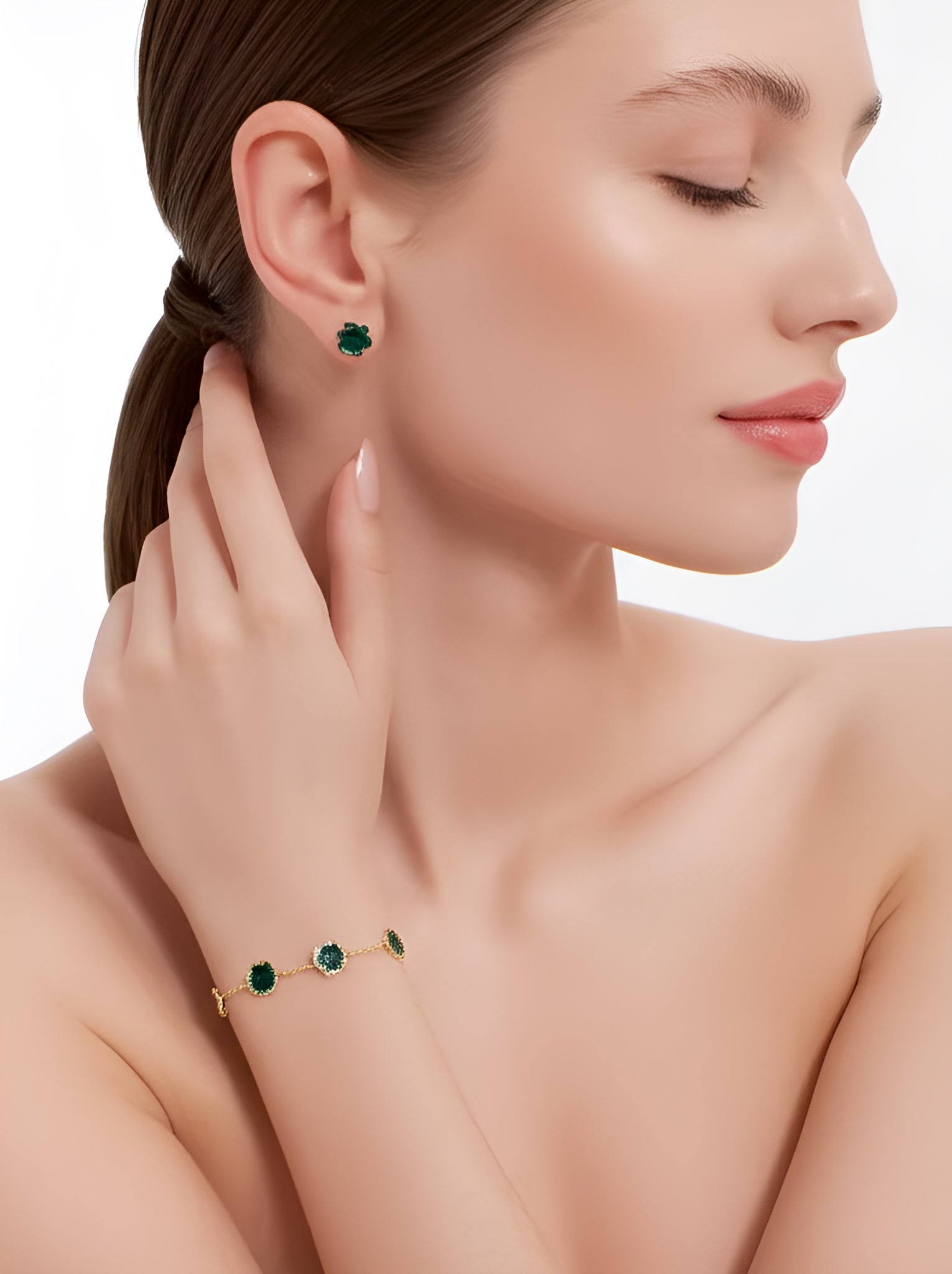 Luck Charm Earrings And Bracelet Set