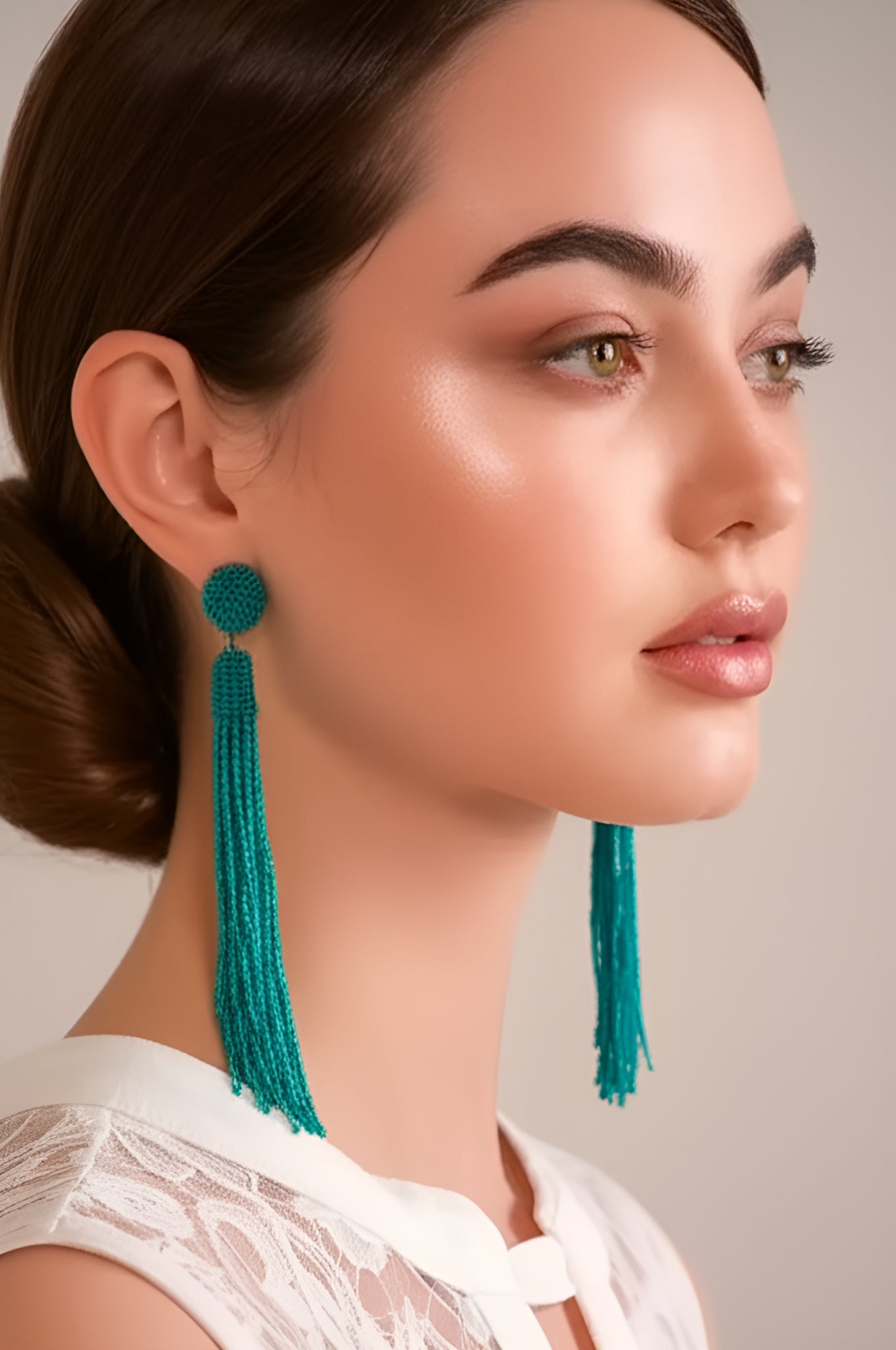 Tassels Sway Rice Bead Earrings