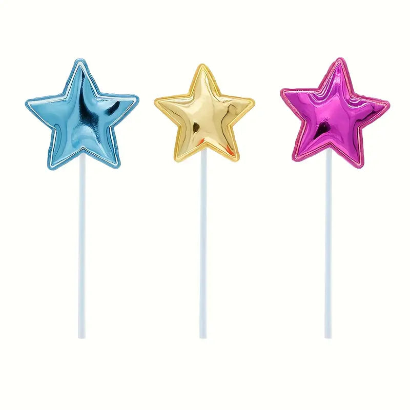 20pcs Sparkling Star Cake Topper Decorations